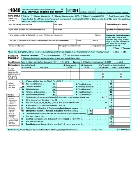2022 Tax Forms 1040 Printable Fillable Fillable Form 2023