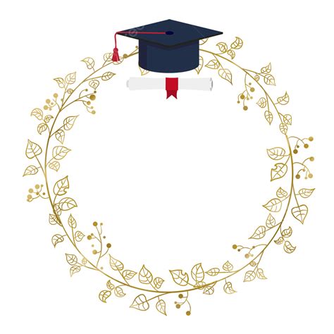 Golden Graduation Cap Png Image Graduation Border Graduation Cap