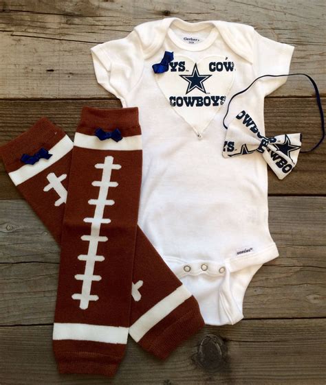 Dallas Cowboys Baby Girl Onesie And Headband Set Cowboys Baby Etsy