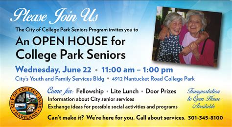 City Seniors To Attend Open House Wednesday June 22nd