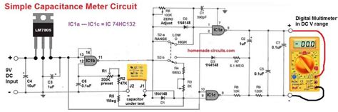 6 Simple Capacitance Meter Circuits Explained Using Ic 555 And Ic