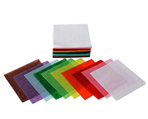 Tissue Paper Squares Pack Of 480 Assorted Colours 127mm Supplies