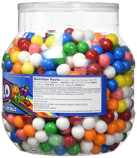 Rain Blo Bubble Gum Balls 53 Ounce Jar