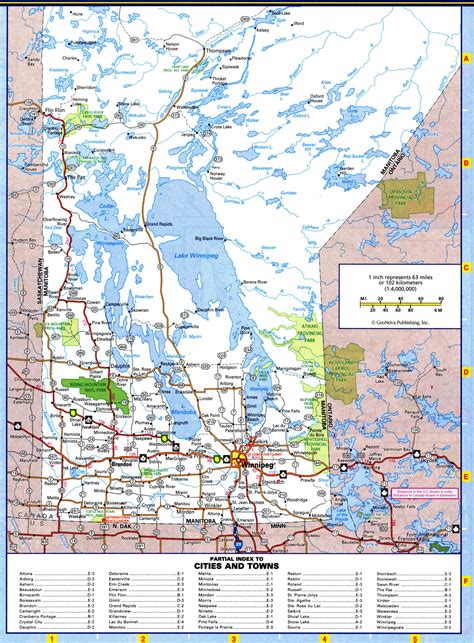 Manitoba Highways Mapfree Printable Road Map Of Manitoba Canada