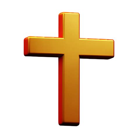 Christian Cross 3d Rendering Icon Illustration 28857020 Png