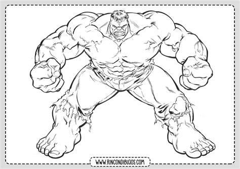Dibujos De Hulk Para Colorear Hulk De Marvel Para Colorear