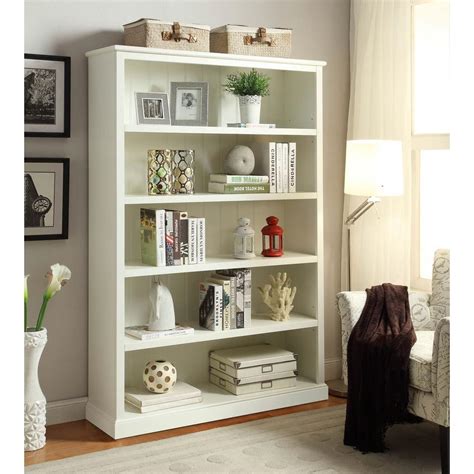 It offers furniture, such as living room, kitchen and dining room, home office, home theater, bookcases, bedroom, home bar. Home Decorators Collection Amelia White Open Bookcase ...