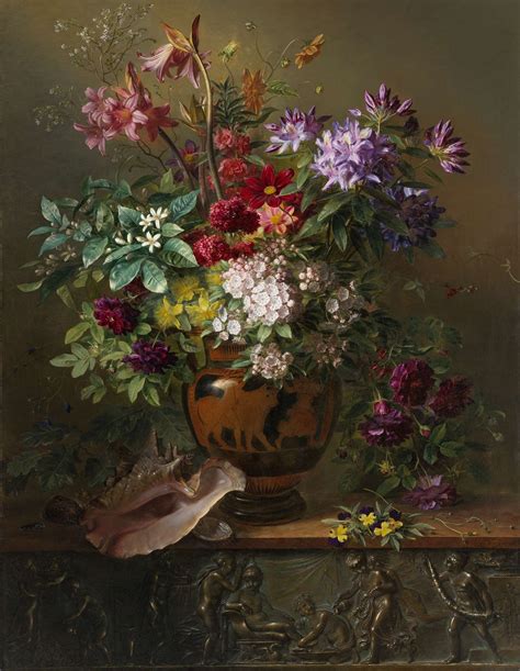 Still Life With Flowers In A Greek Vase Allegory Of Spring