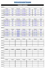 Workout Routine Excel Template