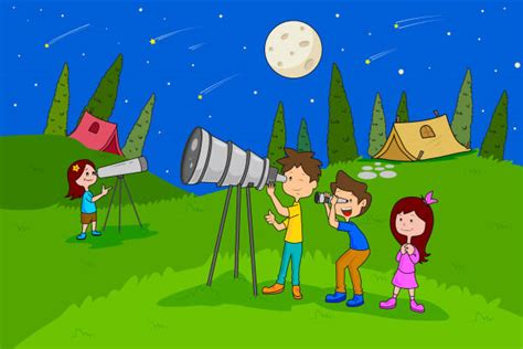 Campers Stargazing Illustrations Royalty Free Vector Graphics And Clip