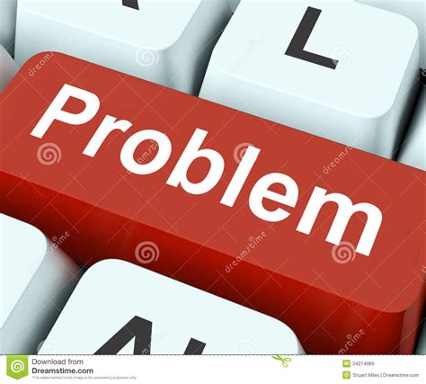 Problem Key Means Difficulty Or Trouble Stock Illustration ...