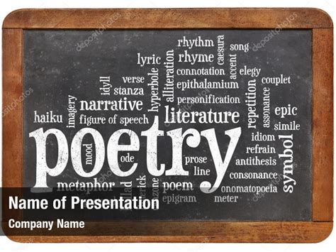 Poetry Powerpoint Template Poetry Powerpoint Background