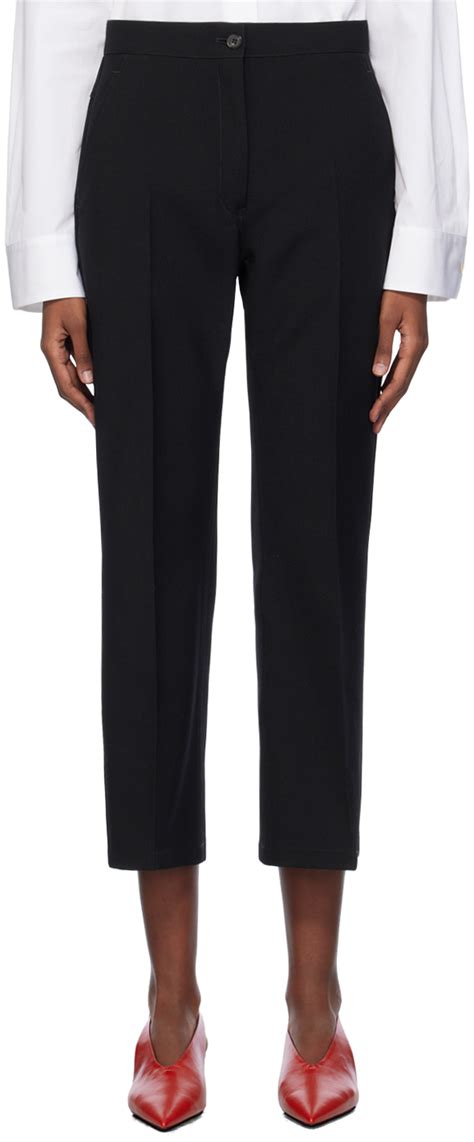 Black Flared Trousers By Jil Sander On Sale