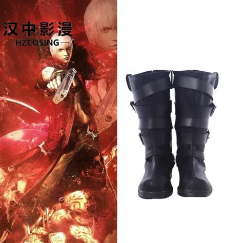 HZYM DANTE DMC 5 Cosplay Devil May Cry V 5 Costume Boots Shoes