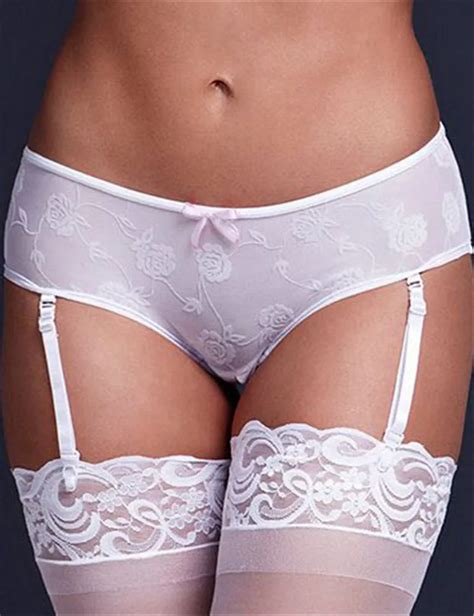 Oyp Sexy Women New Suspenders Garter Wedding Romantic Flower Mesh Garter Belts Breathable