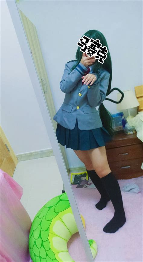 Anime My Boku No Hero Academia Asui Tsuyu Costume