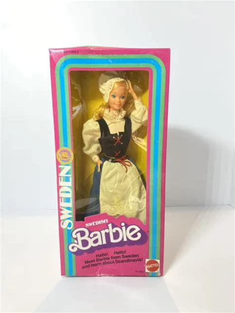rare 1982 vintage swedish barbie doll 4032 sweden dolls of the world in box 40 00 picclick