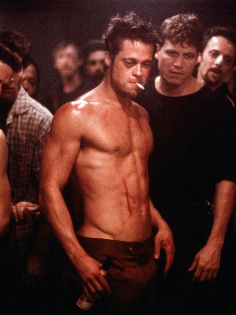 Brad Pitt S Best Shirtless Onscreen Moments Fight Club Brad Pitt Movies
