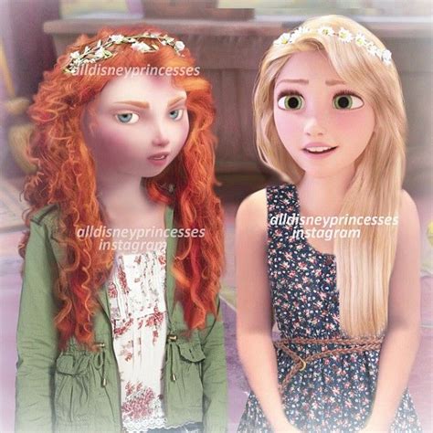 Alldisneyprincesses On Instagram Modern Rapunzel And Merida This Is