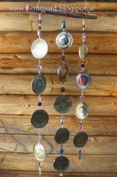 Wind Chime From Upcycled Tin Cans Recyclart Tin Can Art Wind