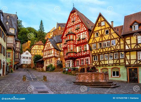 Miltenberg Medieval Old Town Bavaria Germany Stock Photo Image Of