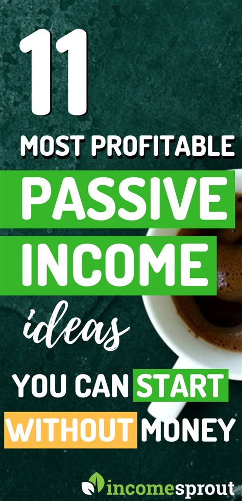 11 Passive Income Ideas You Can Start Without Money Today 2019 การศึกษา
