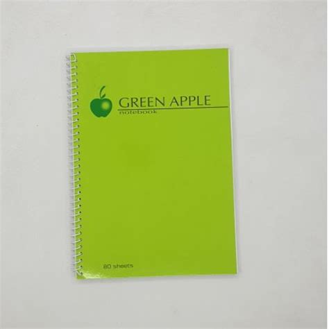 Green Apple Spiral Notebooks Regular Sized Shopee Philippines