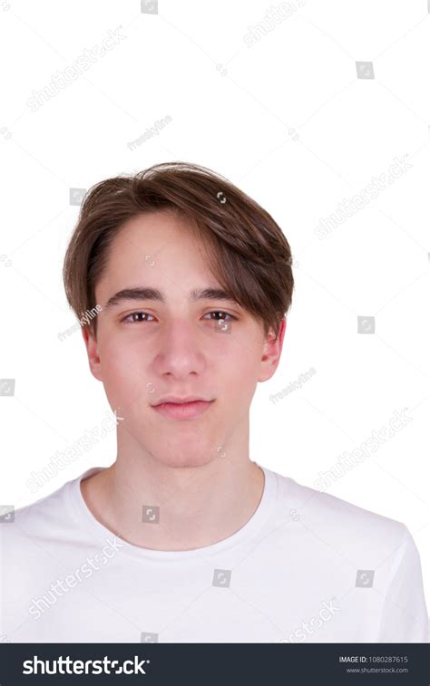 Handsome Teen Boy Looking Camera Portrait Stock Photo 1080287615