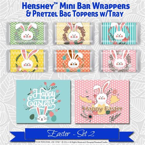 easter hershey minis candy bar wrapperprintable favor