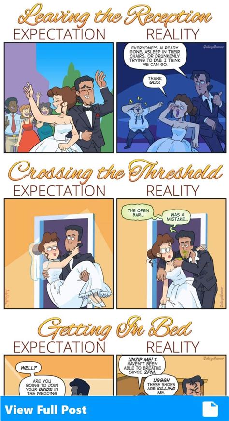 6 Comics About The Expectations Vs Reality In The Wedding Night
