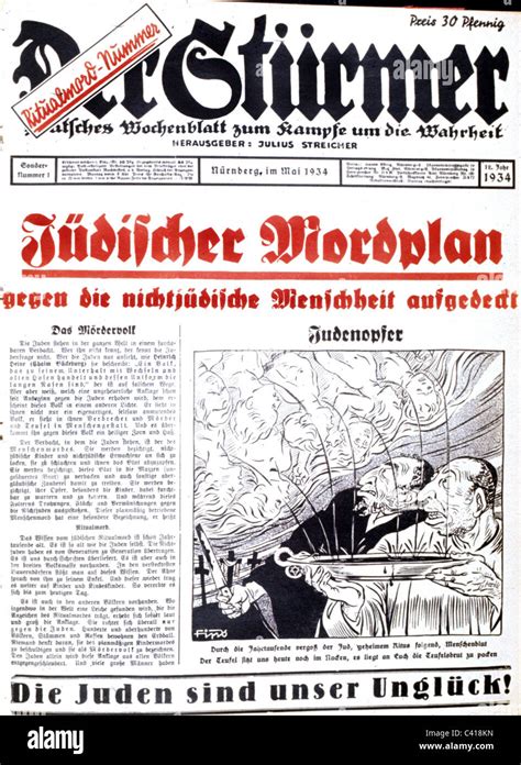 Nationalsozialismus Nationalsozialismus Antisemitische Propaganda Presse Der Stuermer