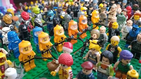 my complete lego minifigure collection 2 000 minifigures youtube