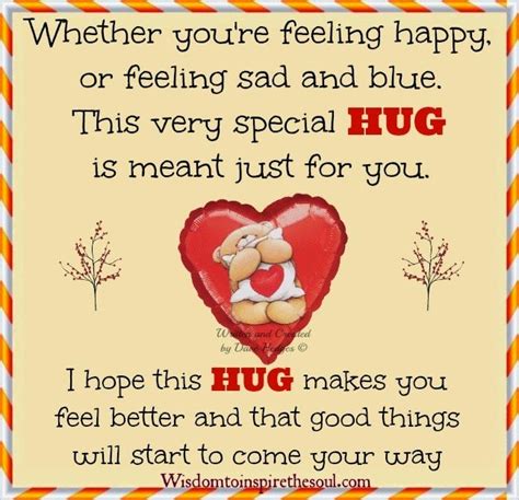 A Special Hug Just For You With Images Hugs And Kisses Quotes Hug Quotes Hug
