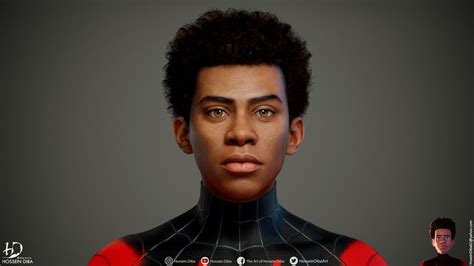 Artstation Realistic 3d Model Of Miles Morales Real Time Hossein