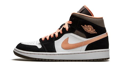 Wmns Air Jordan 1 Mid Se “peach Mocha” Sneaker Bar