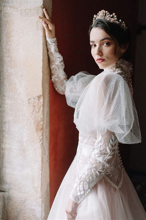 Helianthus Juliet Sleeve Bridal Gown By Joanne Fleming Design