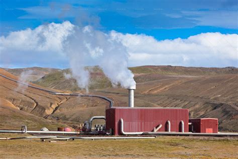 Geothermal Power Station In Iceland Stock Photos Motion Array