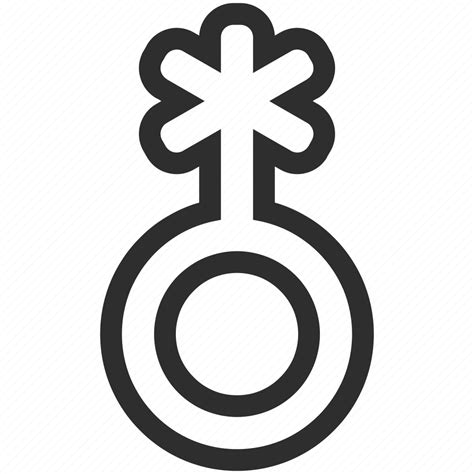 creative gender genderqueer non binary sign icon download on iconfinder