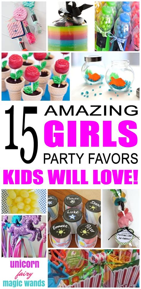 Girl Party Favor Ideas Kid Bam Party Favors For Kids Birthday Girl