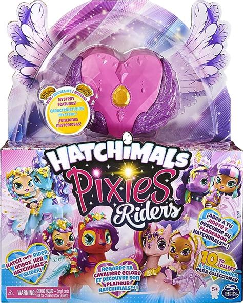 hatchimals 6058551 pixies riders hatchimal set with mystery feature uk toys and games