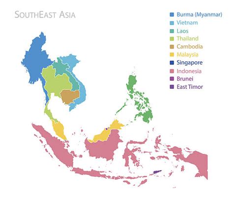 Find the perfect south east asia map vector stock illustrations from getty images. South East Asia Illustrations, Royalty-Free Vector ...