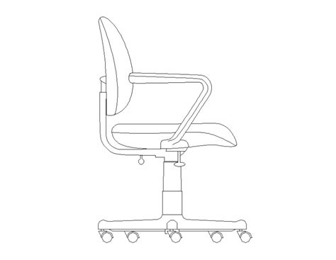 Office Chair Detail 2d Drawing Elevation In Autocad Cadbull Images
