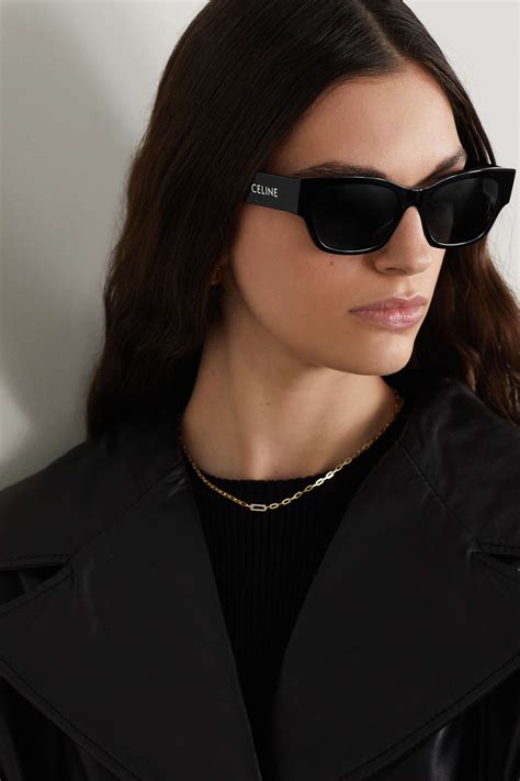 Celine Eyewear Square Frame Acetate Sunglasses Net A Porter