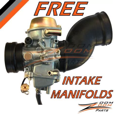 YAMAHA Grizzly YFM Carburetor FREE Intake Manifold Boot Carb PicClick