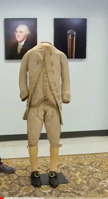 George Washingtons 3 Piece Suit The Suit Is A 3 Piece Suit That He