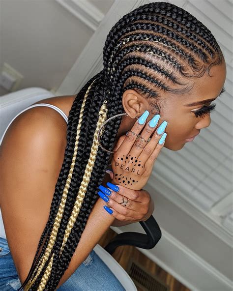 Master Braider On Instagram Small Stitch Braids W Highlights Drop A