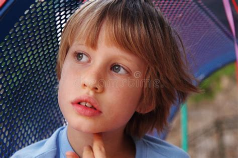 Cute 6 Years Old Boy Stock Photo Image Of Happy Innocence 50855446