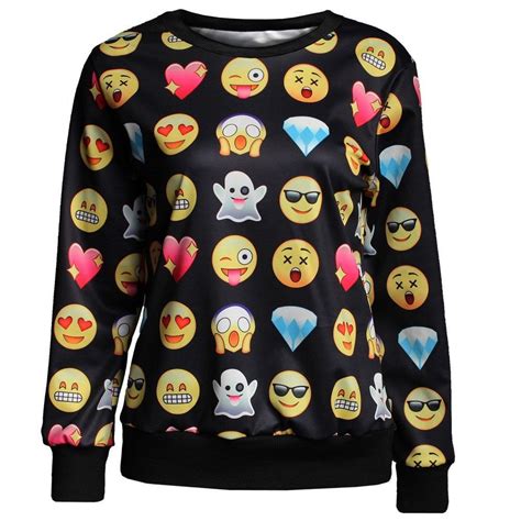 2016 New T Shirt Emoji Joggers 3d Print Emoji Outfit Unisex Shirt Women
