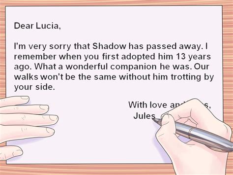 How To Write A Sympathy Card 10 Steps With Pictures Wikihow