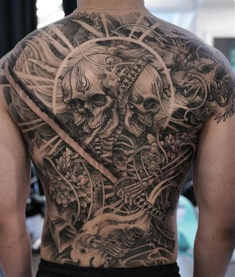 Top More Than 72 Samurai Skull Tattoo Latest Incdgdbentre